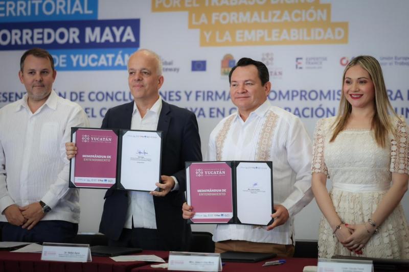 Yucatán y Unión Europea acuerdan hoja de ruta por el trabajo digno en el turismo.